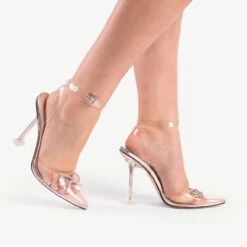 BEBO Venesa Perspex Heel In Silver